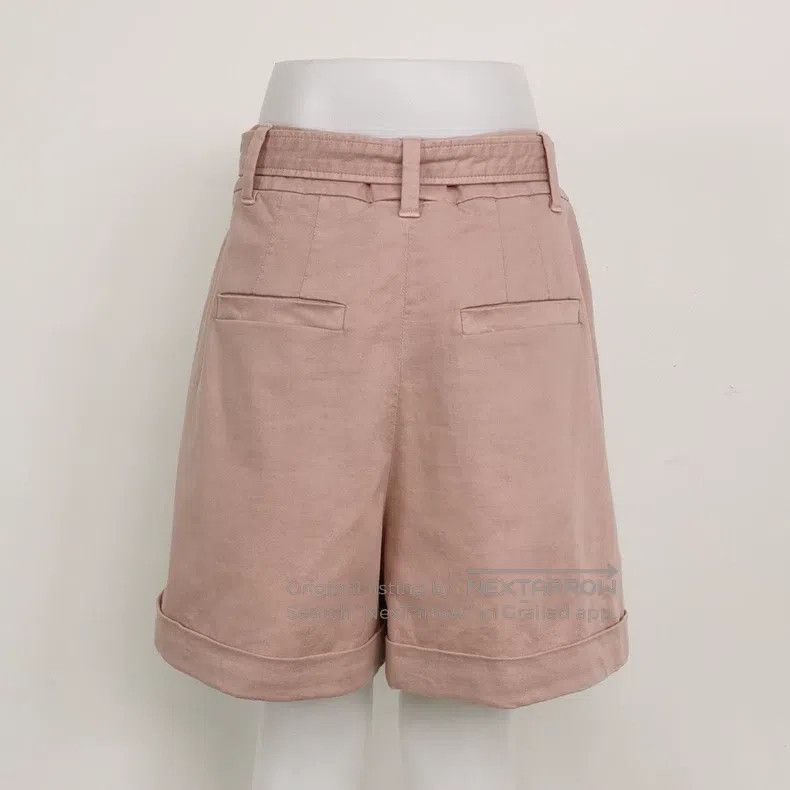 Brunello Cucinelli Brunello Cucinelli Cotton solid-colored belted shorts Size 27" / US 4 / IT 40 - 2 Thumbnail