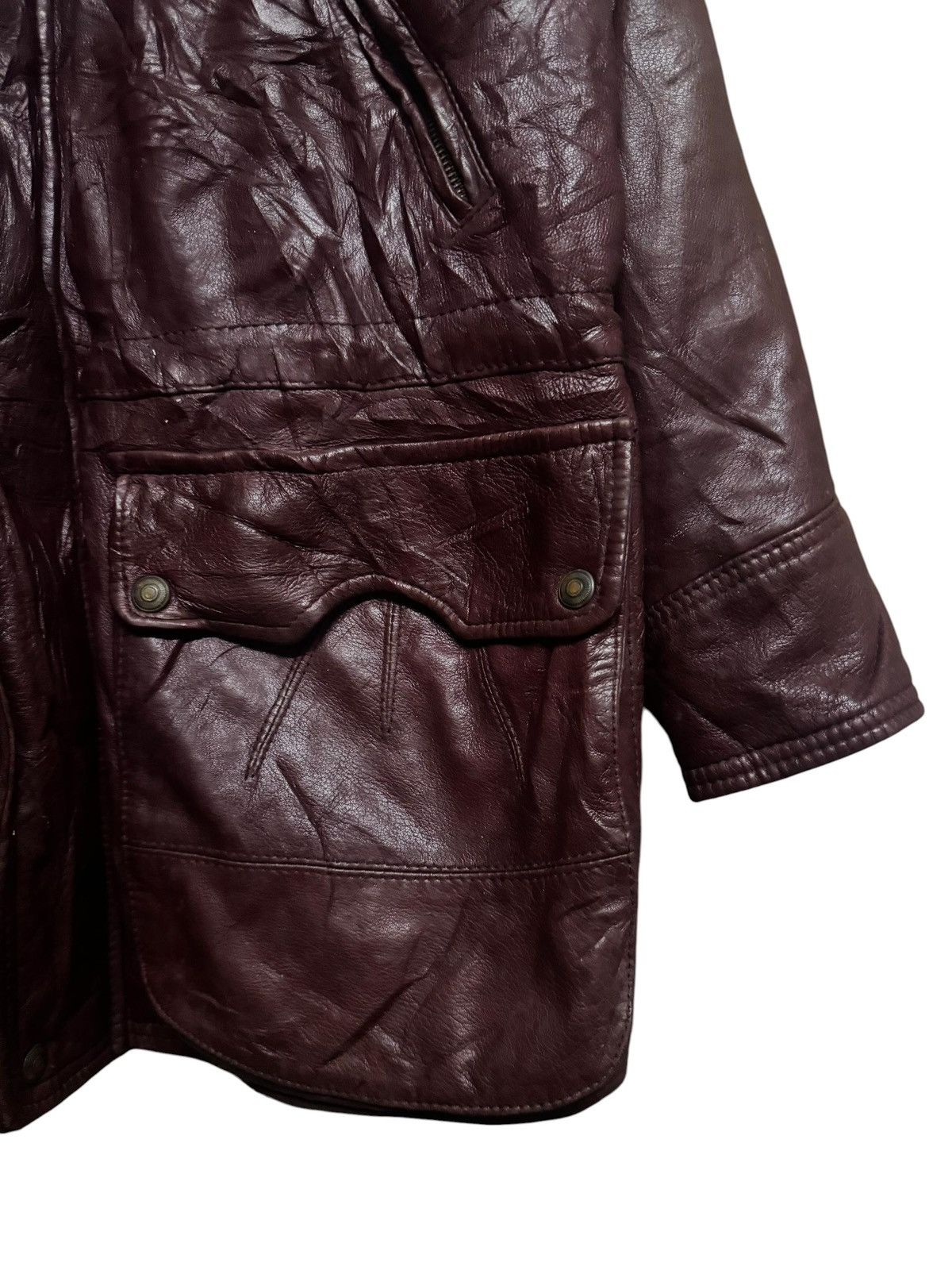 Valentino Vintage🔥Valentino Pelle Sherling Leather Jacket Size US S / EU 44-46 / 1 - 7 Thumbnail