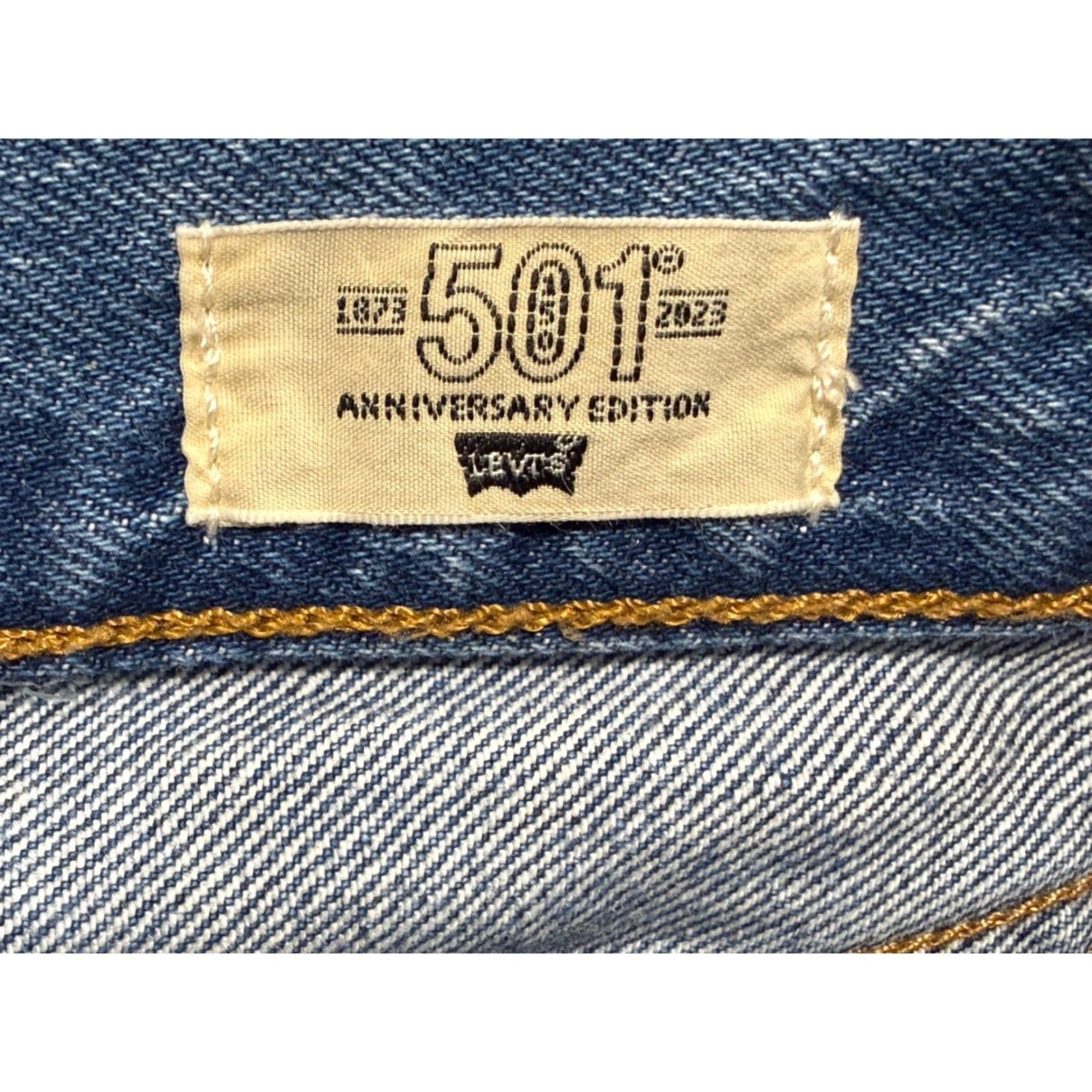 Levi's VINTAGE Levi's 501 Original Fit Jeans Blue 150th Anniversary Button Fly 25x31 Size 42" / US 20 - 7 Thumbnail