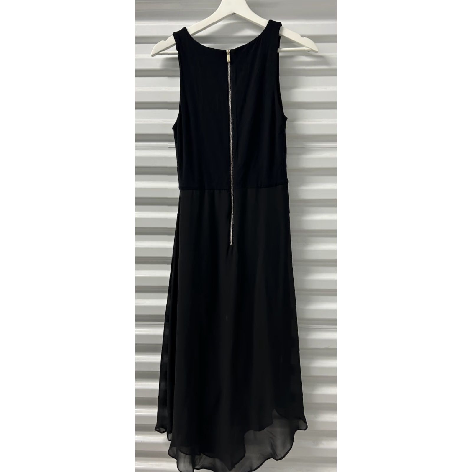 Vince Camuto Vince Camuto Dress A-Line Women XS Knee Length Black Charcoal Color Blocking Lined Rear Zip Spring Summer Women’s XS Size XS / US 0-2 / IT 36-38 - 2 Thumbnail