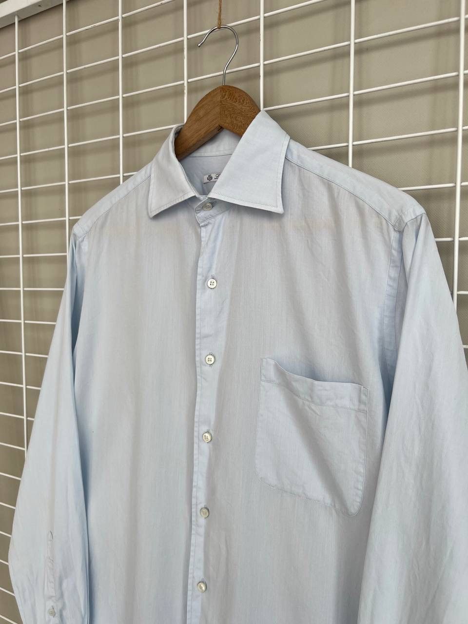 Loro Piana Loro Piana Light Blue Button Shirt Mens Size 15/40 or M/L Size US M / EU 48-50 / 2 - 4 Thumbnail