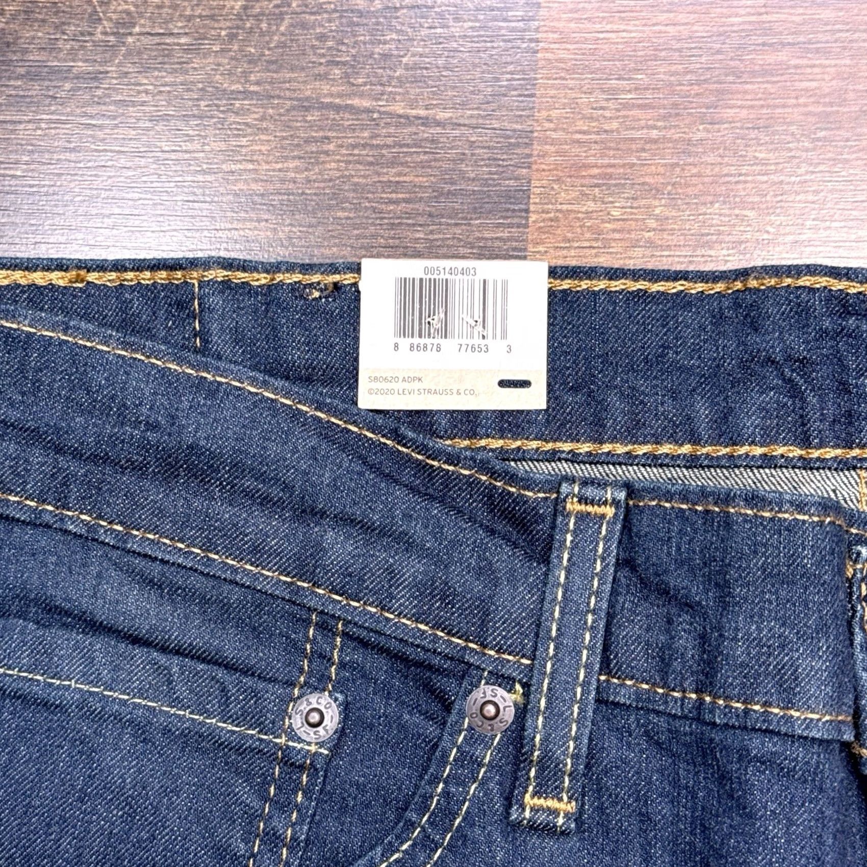 Levi's Levi's 514 Jeans Mens 38x32 Mid Rise Regular Fit Stretch Denim Blue 5-Pocket Classic Square Zip Belt Loops Cotton Elastane Modern Casual Regular Mens Size US 38 / EU 54 - 7 Thumbnail