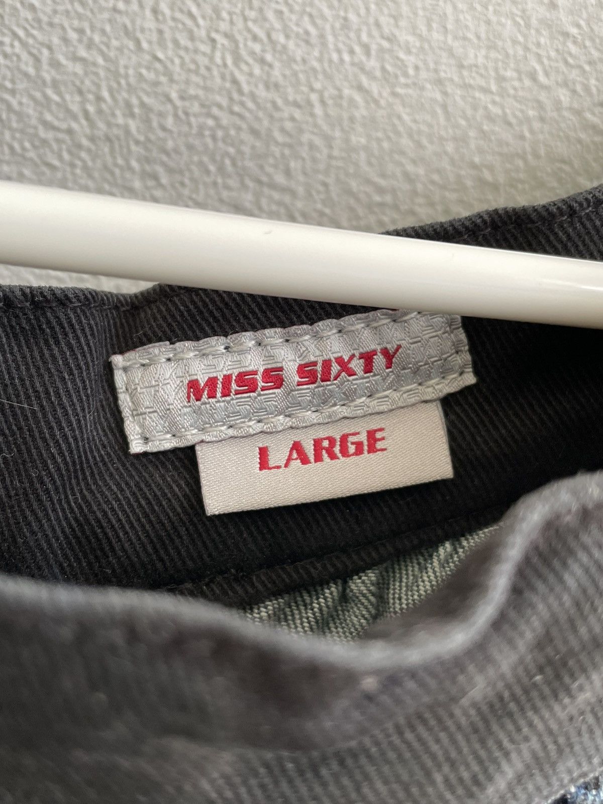 Miss Sixty Miss Sixty Vintage Y2K Denim Doris Midi Skirt Avant Garde Size 34" / US 12 / IT 48 - 9 Thumbnail