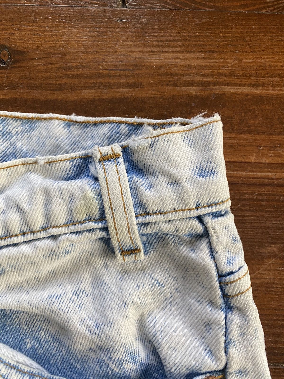 Levi's Vintage 80’s Levi’s Orange Tab Acid Wash Denim Jean Shorts Size US 31 - 15 Thumbnail