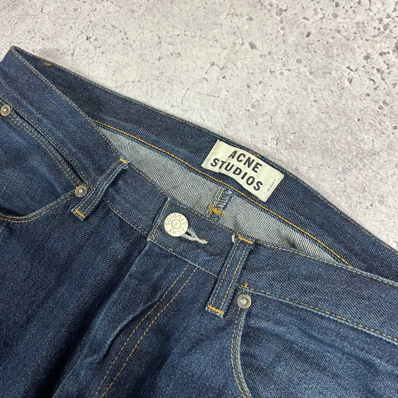 Acne Studios Acne Studios Max Raw Denim Jeans Vintage Size US 34 / EU 50 - 3 Thumbnail
