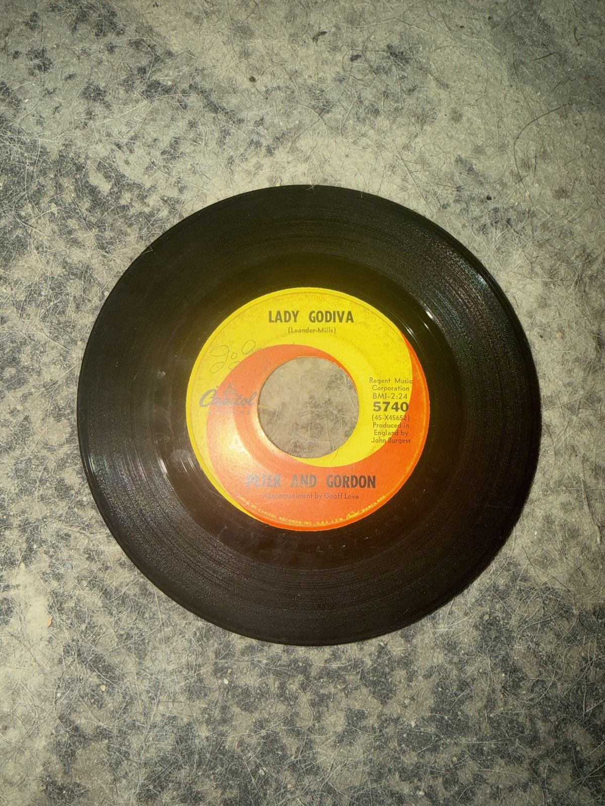 Vintage 1966 Peter And Gordon 45 Vinyl Size ONE SIZE - 1 Thumbnail