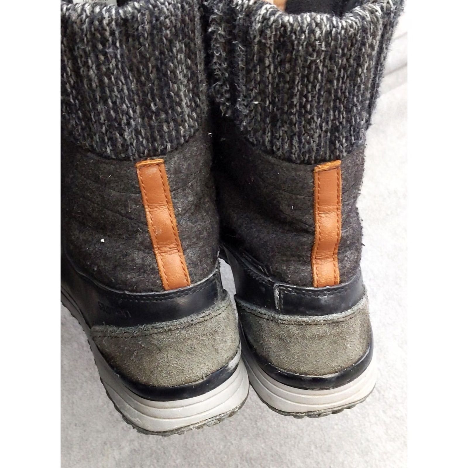 Salomon Salomon Womens Snow Boots Size 9.5 42 Gray Leather Mid-Calf Knit Lace Up Winter Boots Womens US 9.5 Size US 10 / IT 40 - 7 Thumbnail