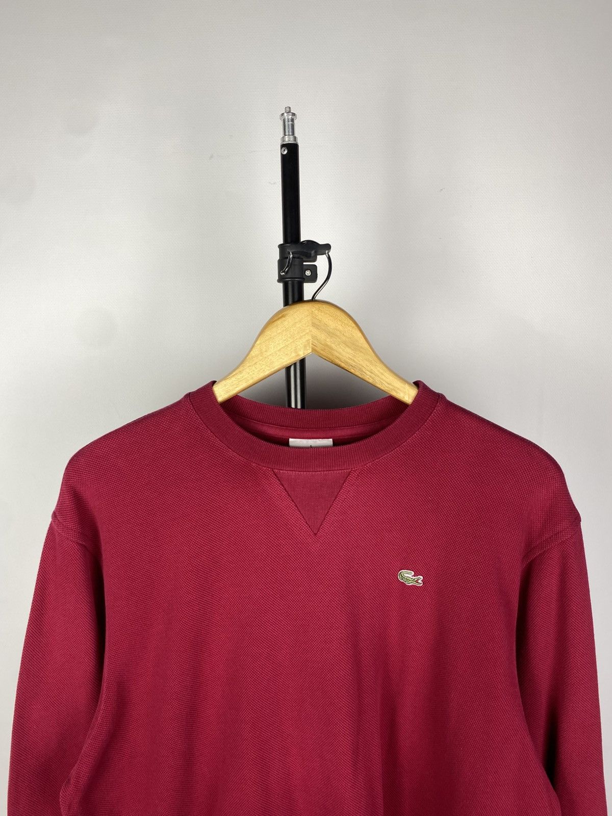 Lacoste × Vintage 1990's Vintage Lacoste Sweater Sweatshirt Blue Size US L / EU 52-54 / 3 - 2 Thumbnail