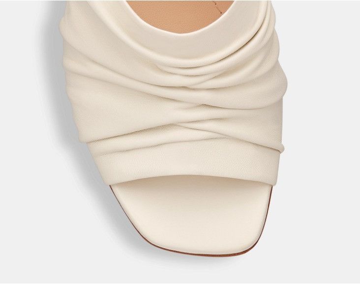 Dior o1w1db11024 D-Fame Heeled Sandals in White Size US 10 / IT 40 - 6 Thumbnail
