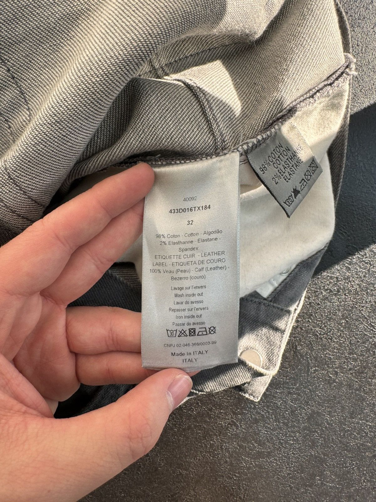 Dior Dior Homme FW14 by Kris Van Assche Gray Washed Denim Jeans Size US 32 / EU 48 - 17 Thumbnail