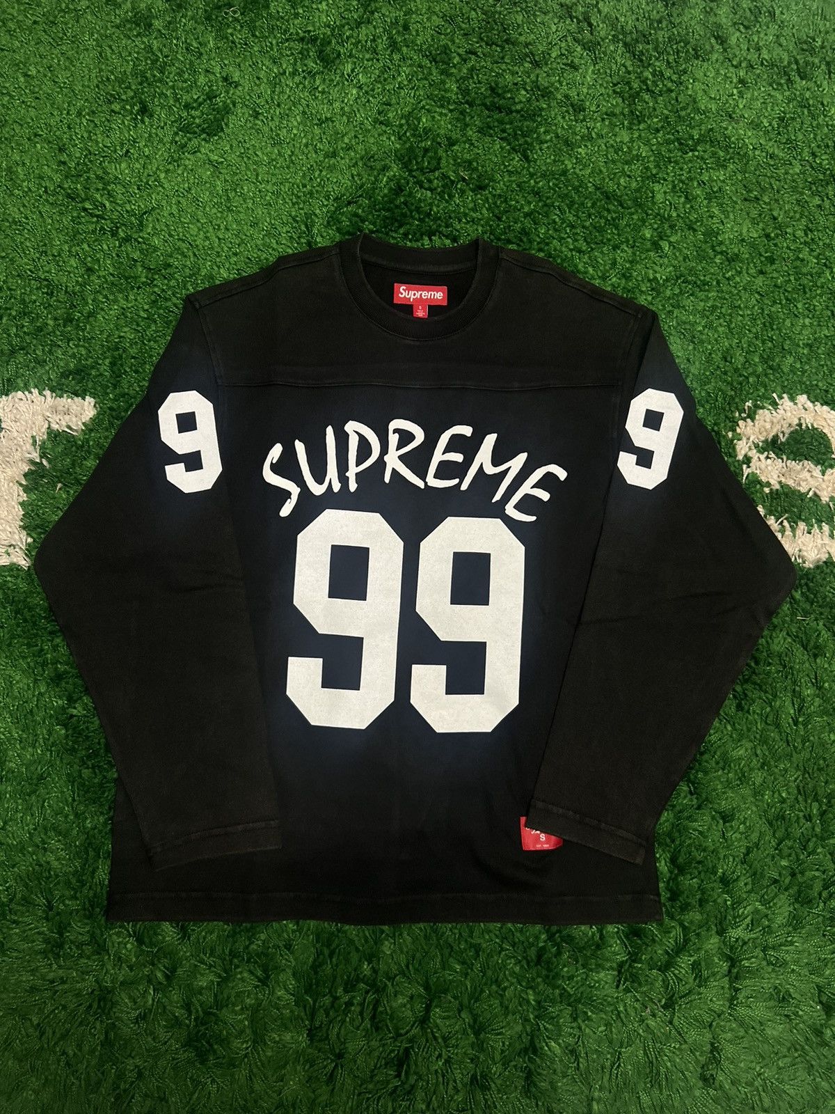 Supreme Supreme 99 Long Sleeve Football Top (Black) | Grailed