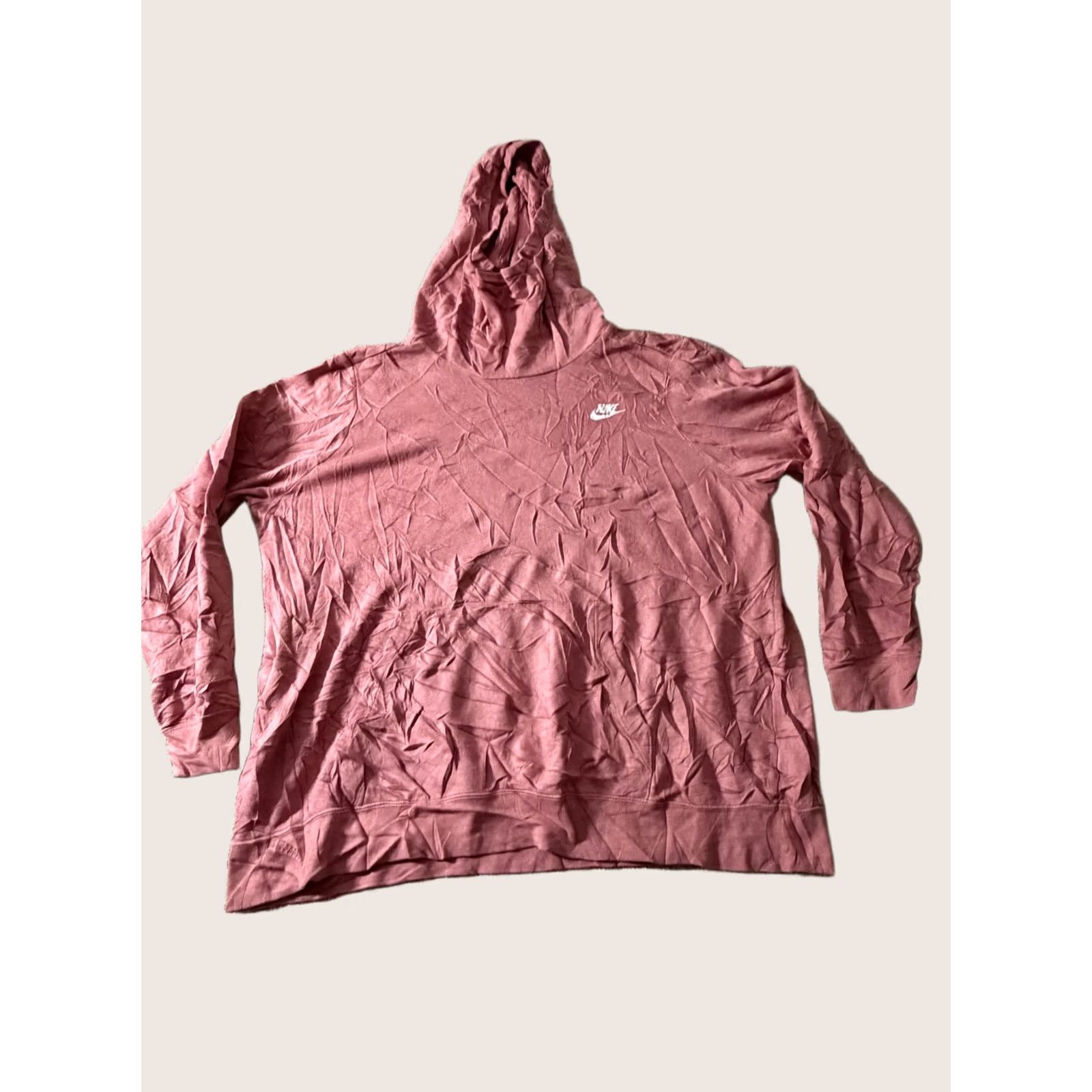 Nike Nike Hoodie Womens 1X Pink Fleece Pullover Swoosh Logo Sweatshirt CJ0413-614 Size XL / US 12-14 / IT 48-50 - 1 Thumbnail