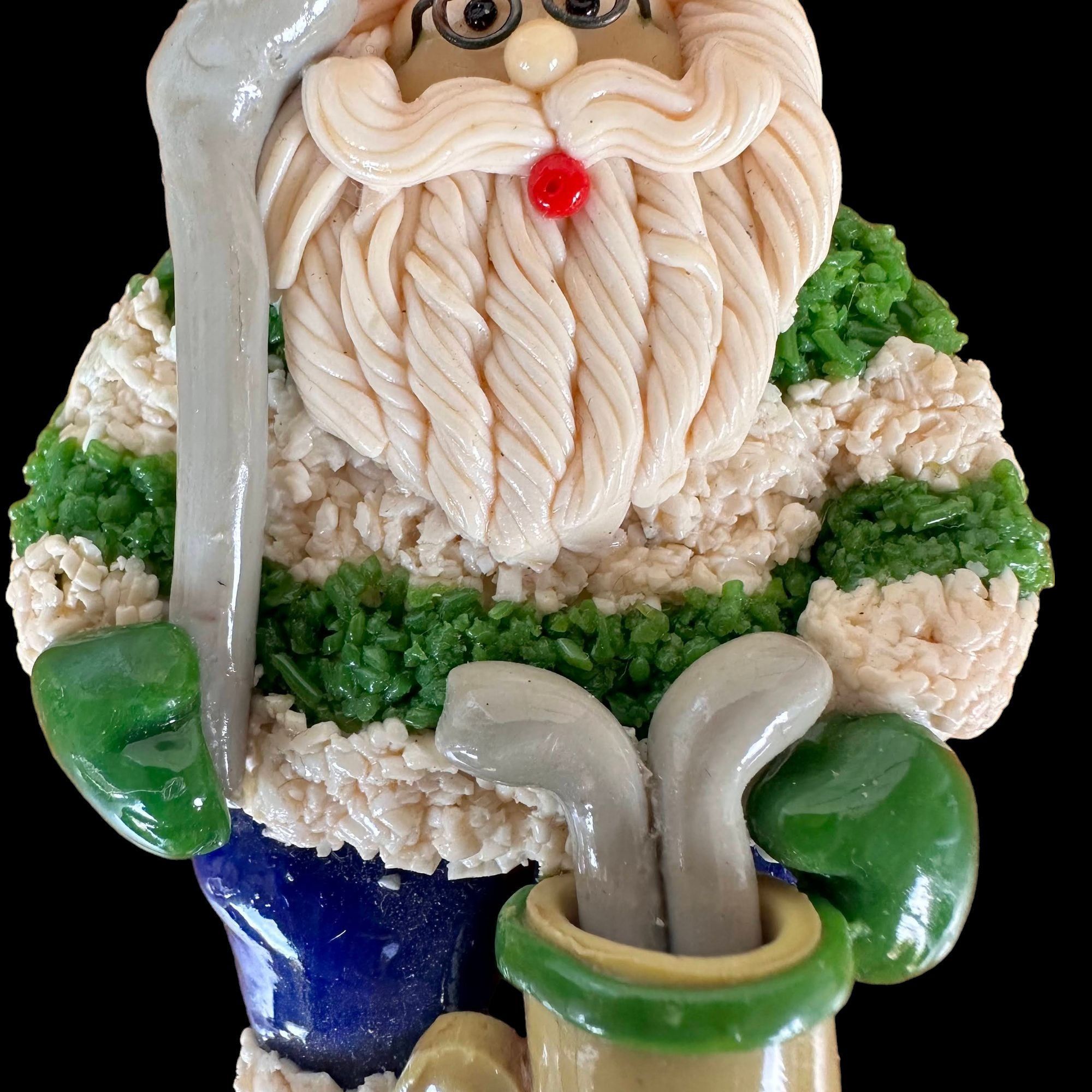 Handmade × Vintage Vintage Handmade Golfer Santa Ornament Christmas Fathers Day Size ONE SIZE - 3 Thumbnail