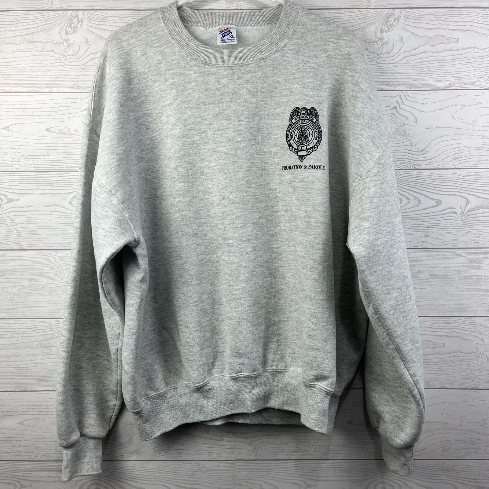 Jerzees Vintage 1997 Wisconsin Department of Corrections Sweater XL Size XL / US 12-14 / IT 48-50 - 1 Thumbnail