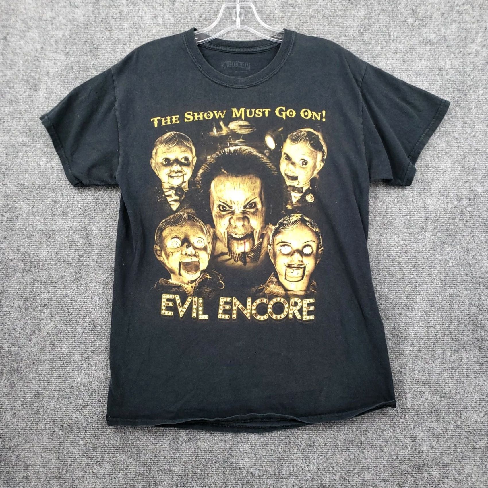 Vintage Howl-O-Scream T Shirt Mens M Medium Black Ghost Graphic Tee Short Sleeve Crew Neck Size US M / EU 48-50 / 2 - 2 Thumbnail