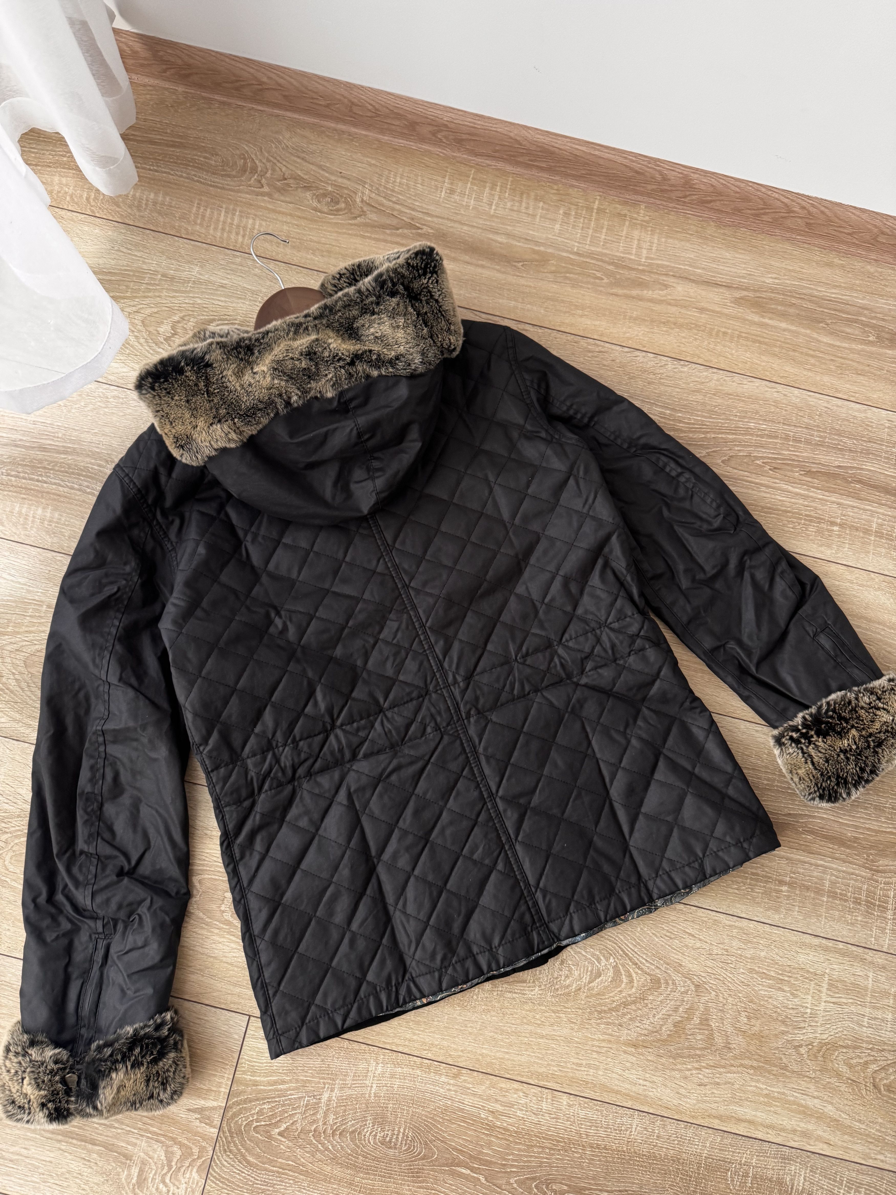 Belstaff Vintage Belstaff Luxury Wax Quilted Rabbit Fur W' Jacket Size L / US 10 / IT 46 - 4 Thumbnail