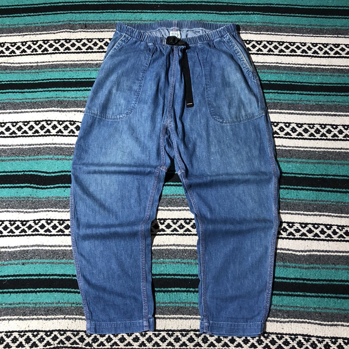 image of Orslow Indigo Dyed Easy Pants, Men's (Size 30)