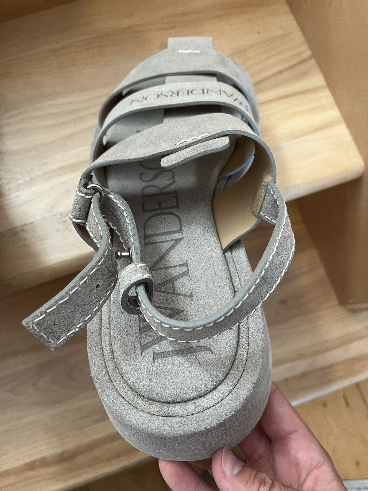 JW Anderson JW Anderson Fisherman Suede Platform Grey Sandals Sz 42 NEW Size US 9 / EU 42 - 8 Thumbnail