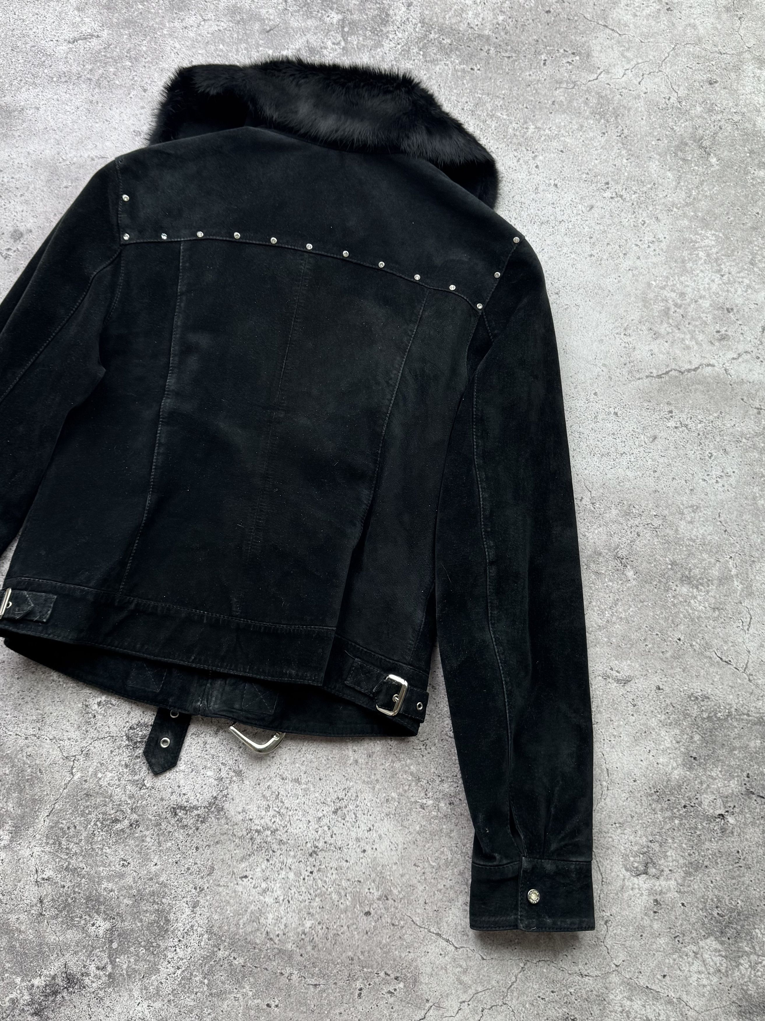 Japanese Brand Vintage Real Fur/Suede Cropped Jacket C418(V233) Size S / US 4 / IT 40 - 15 Thumbnail