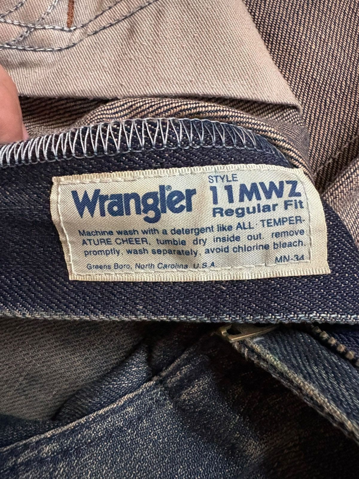 Wrangler Vintage Wrangler Rusty Mud Wash Patch Distress Baggy Jeans Size US 29 - 10 Thumbnail