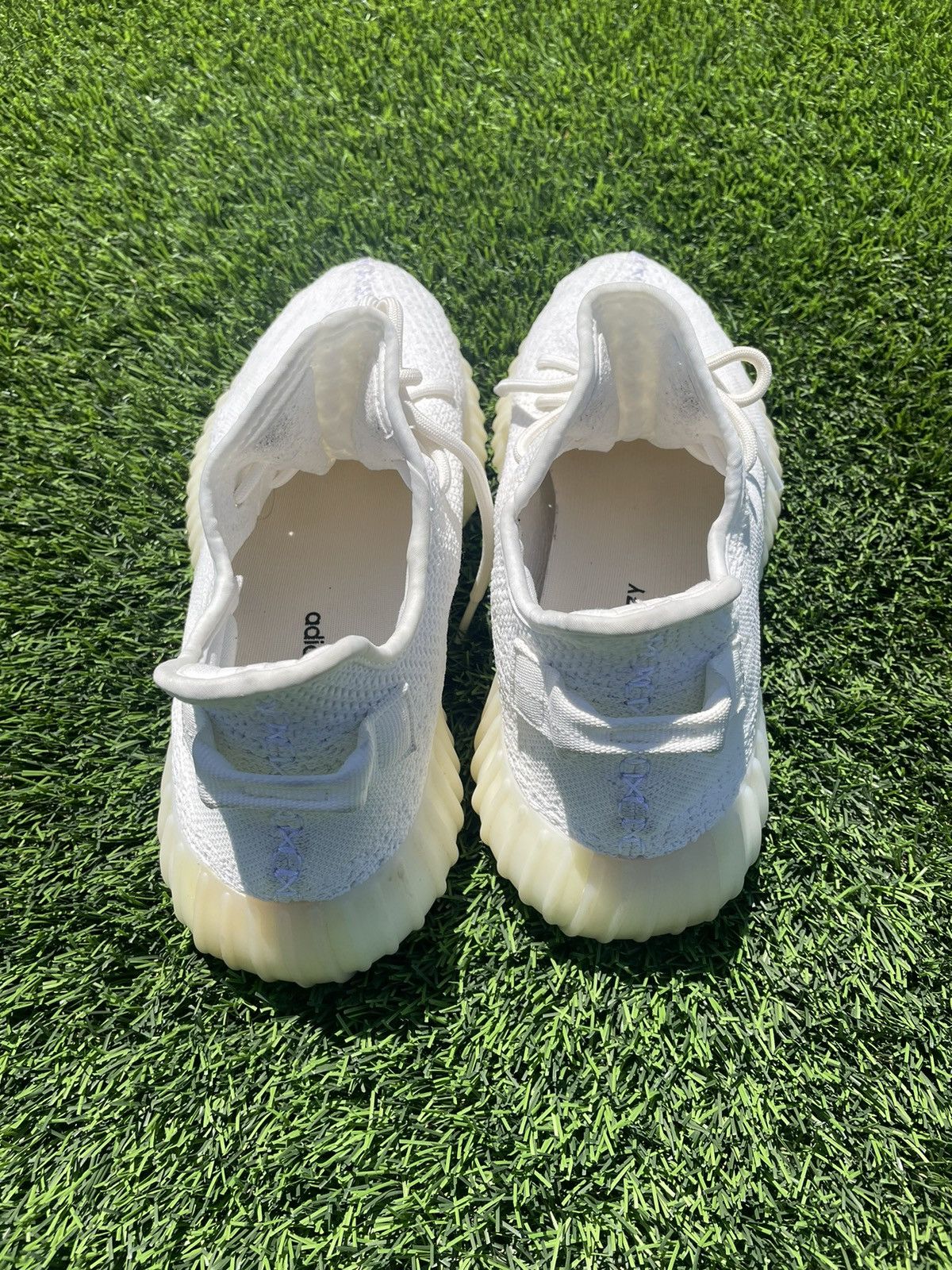 Adidas adidas Yeezy Boost 350 V2 'Cream White Triple White Size US 11.5 / EU 44-45 - 14 Thumbnail