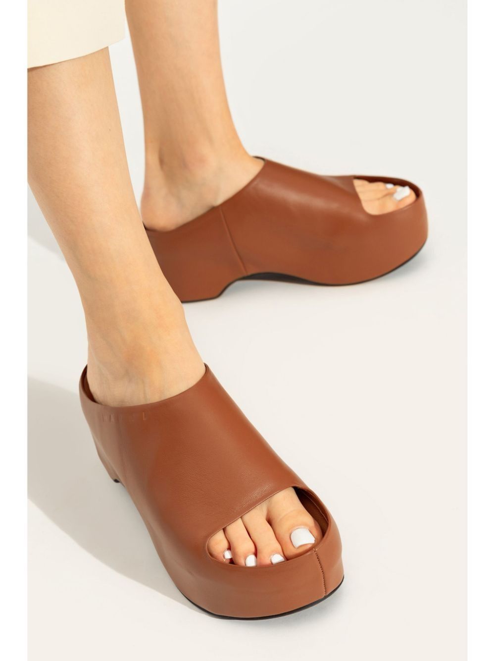 Marni o1s22i1n0525 Chunky Clog Sabot in Brown Size US 6 / IT 36 - 2 Thumbnail