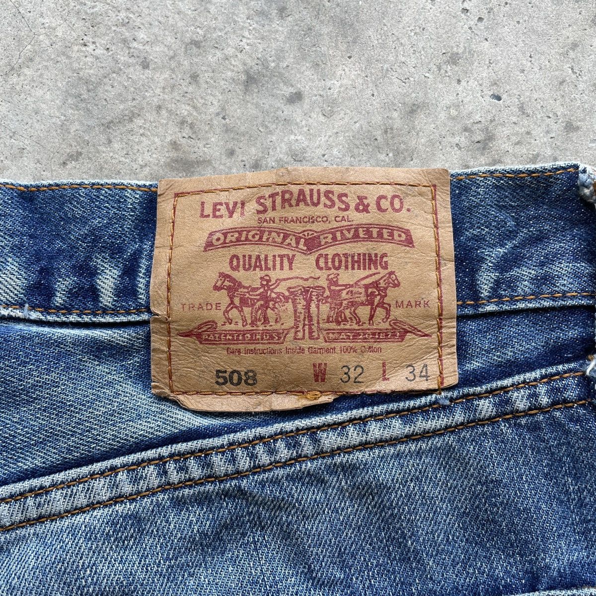 Jean × Levi's × Vintage Vintage Rusty Levi’s 508 Distressed Faded Jeans Denim Pants Size US 32 / EU 48 - 10 Thumbnail