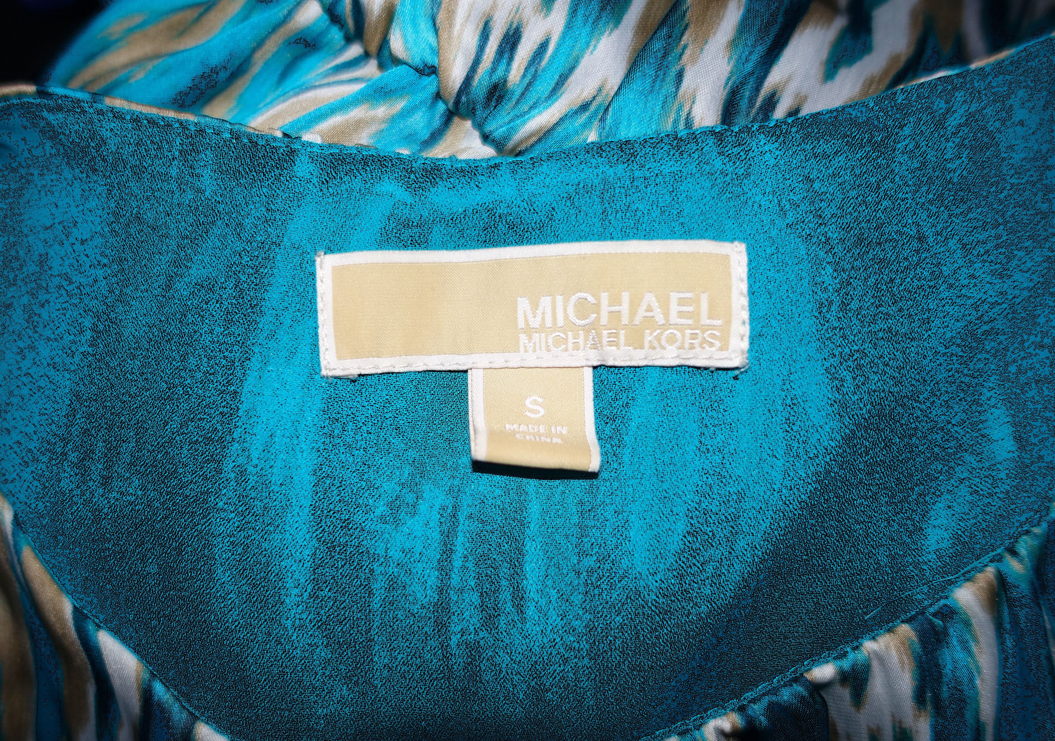 Michael Kors Michael Michael Kors Turquoise Beige Dress S Size S / US 4 / IT 40 - 8 Thumbnail