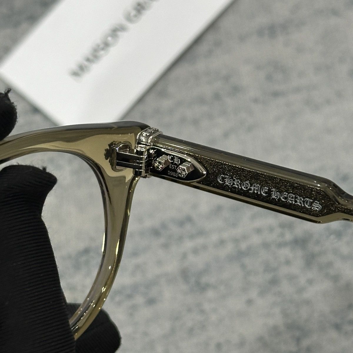 Chrome Hearts CHROME HEARTS DINGALONGLINGLONG ARMY EYEGLASSES Size ONE SIZE - 10 Thumbnail