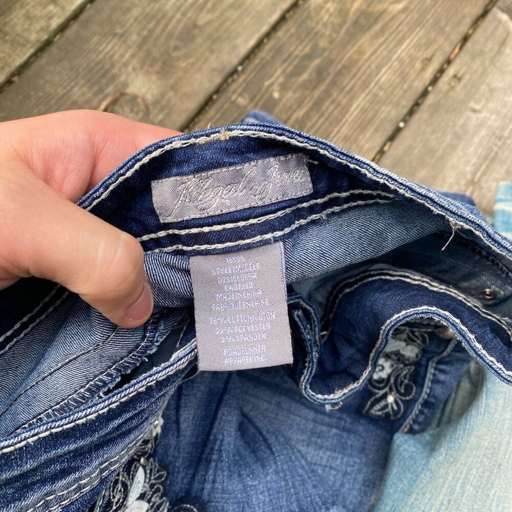Miss Me × Vintage Vintage Y2K Denim Jeans Size 25-28 - Mirmana, Sixt Size 25" / US 0 / IT 36 - 7 Thumbnail