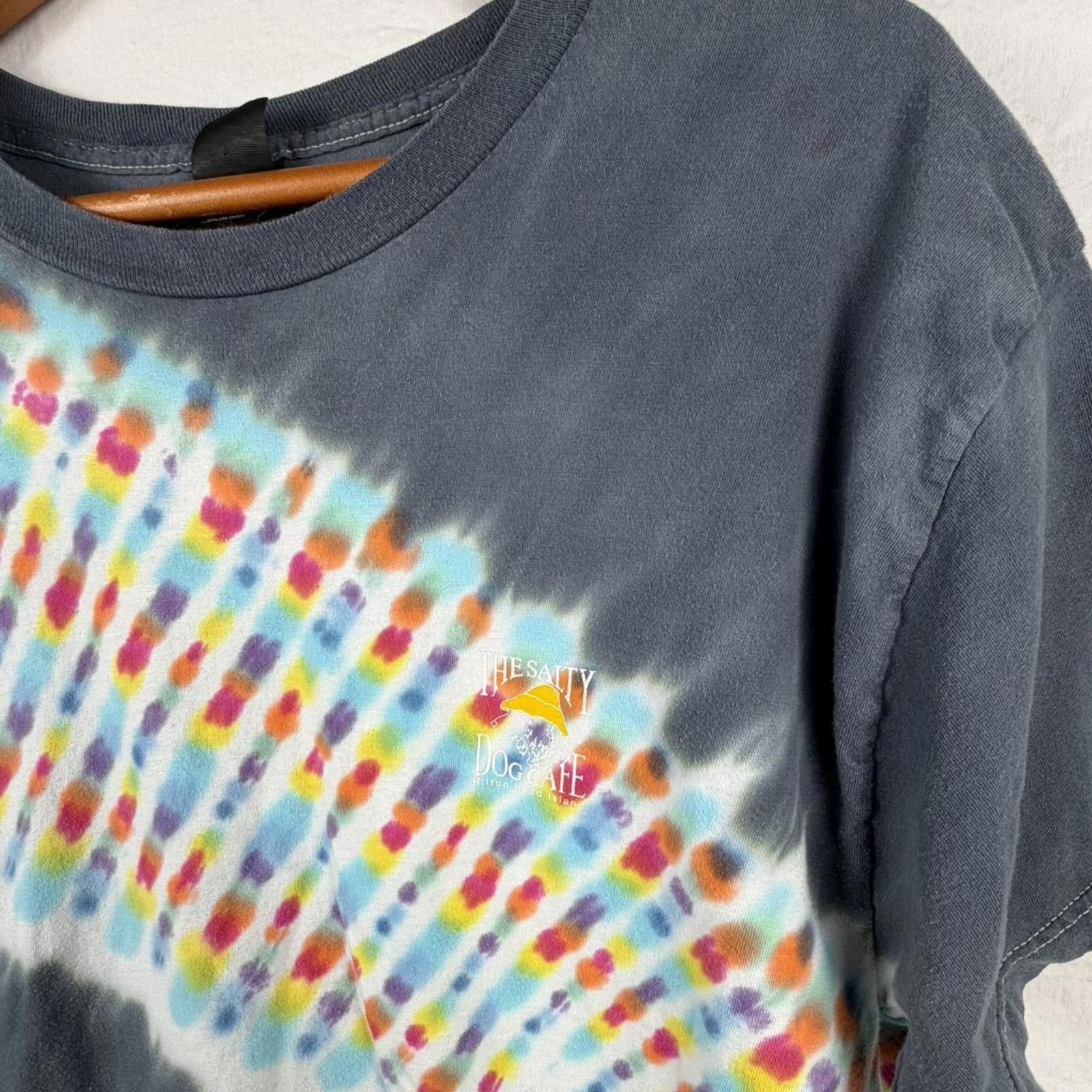 Hanes "The Salty Dog Cafe" Tie-Dye graphic Tee. #tie-dye #summer Size US M / EU 48-50 / 2 - 3 Thumbnail