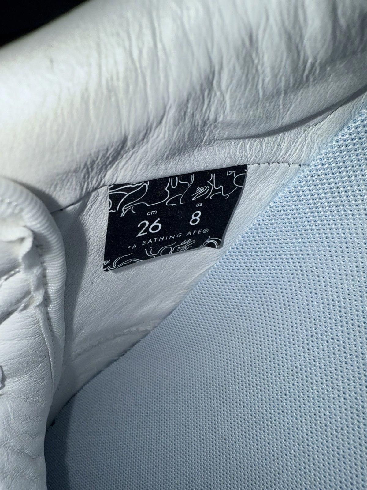 Bape White Bapestas size 8 Size US 12 / EU 45 - 2 Thumbnail