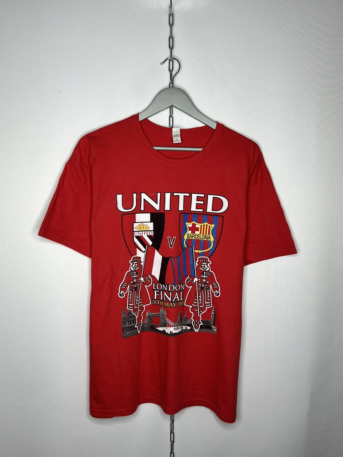 Other ⚽️London Final 2011 Manchester United Tee T-Shirt⚽️ Size US XL / EU 56 / 4 - 1 Thumbnail