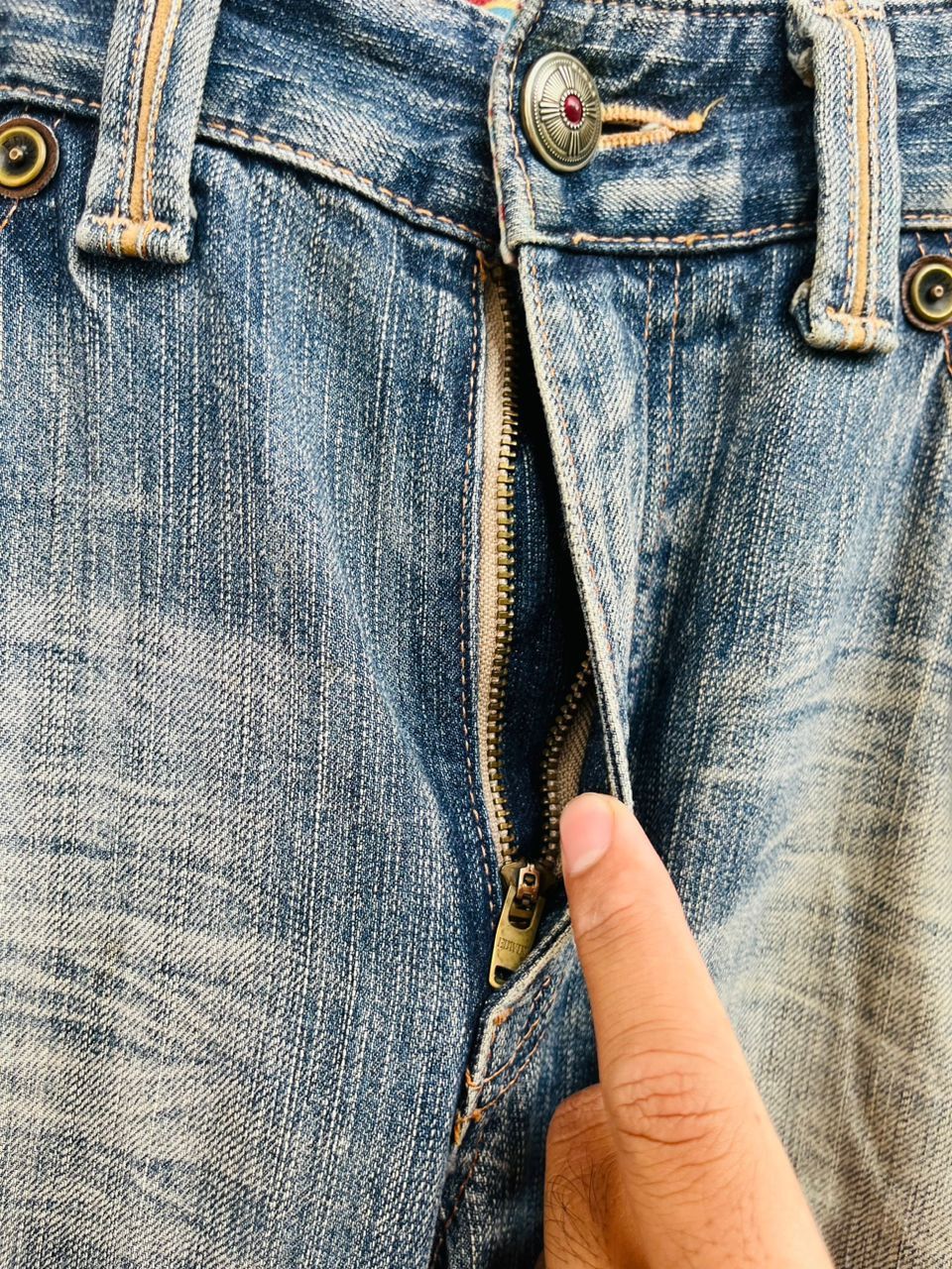 Edwin × Japanese Brand Vintage Edwin Exclusive XV Distressed Japanese Fashion Style Size US 35 - 8 Thumbnail