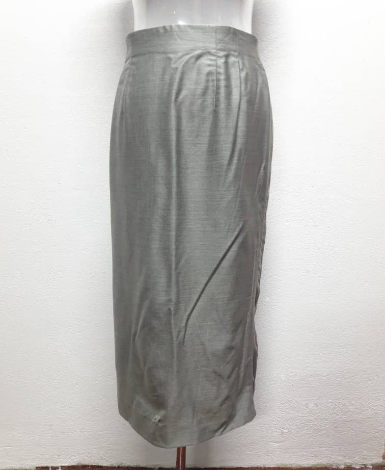 Givenchy Vintage Givenchy grey Colour luxury Skirt Size 28" / US 6 / IT 42 - 1 Thumbnail