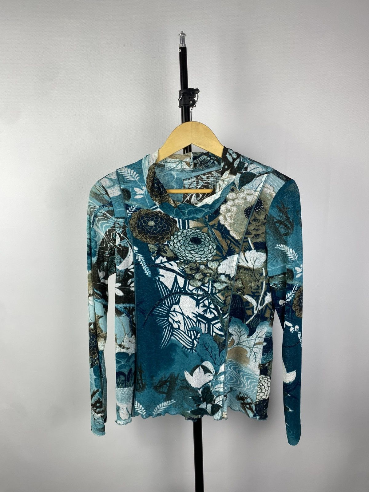Designer × Japanese Brand × Vintage Save The Queen Jean Paul Gaultier Style Mesh Blouses Size M / US 6-8 / IT 42-44 - 1 Thumbnail