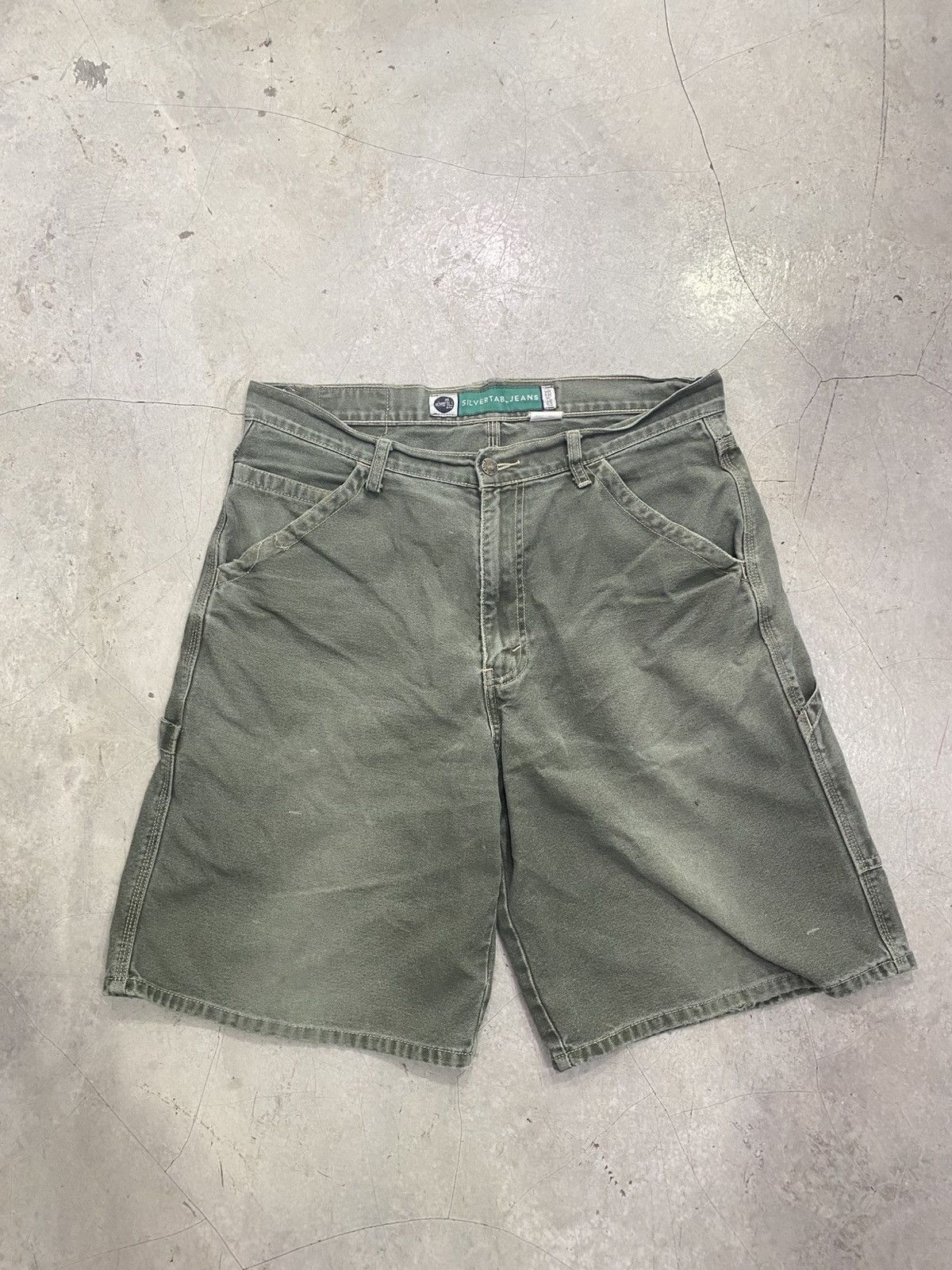 Levi's Vintage Clothing LEVI'S SILVERTAB DUNGAREE SHORTS Size US 33 - 1 Thumbnail