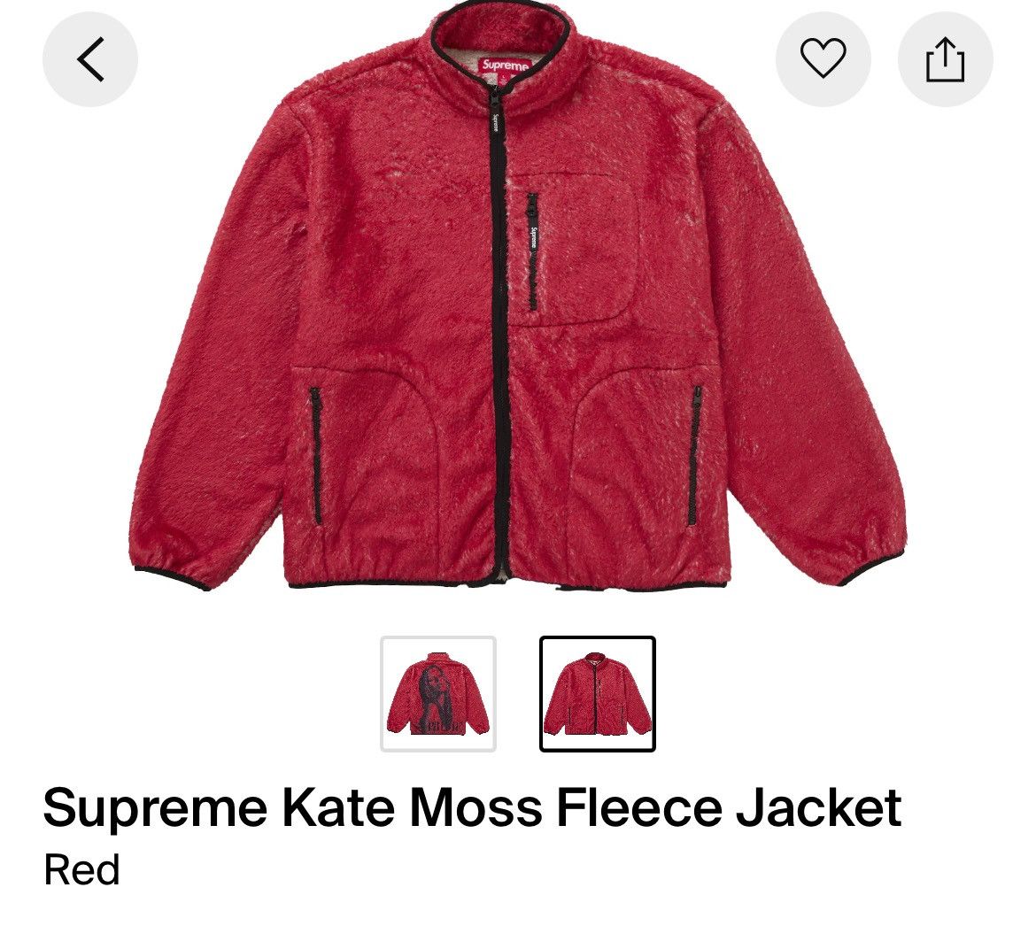 Supreme Kate Moss Fleece Jacket XL 赤