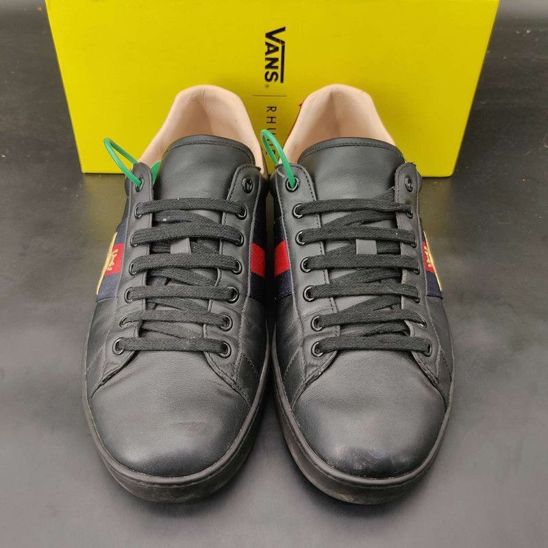 Gucci Gucci ACE Black Stylish Sneakers for Men - Size US 10.5 / EU 43-44 - 2 Thumbnail