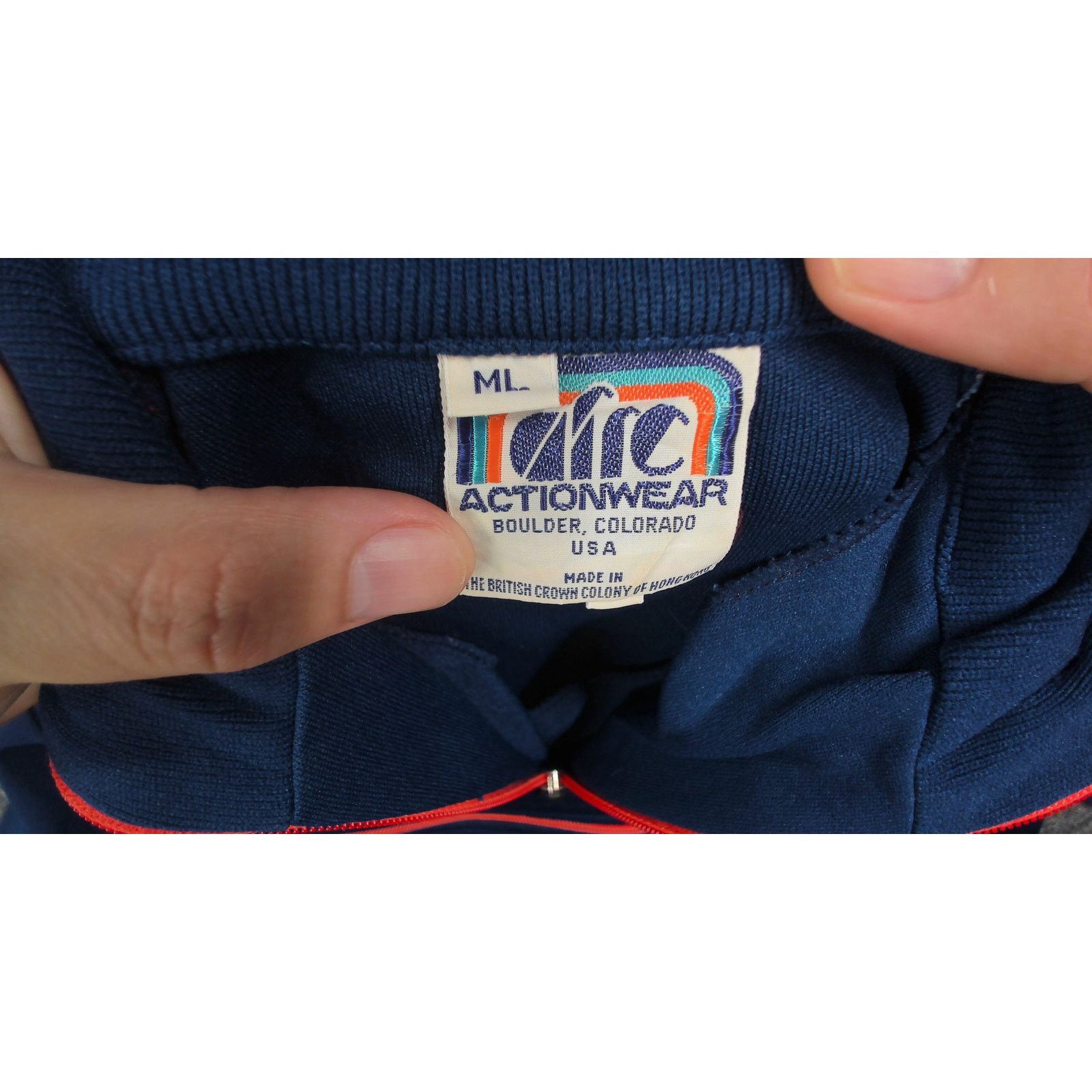 Vintage 80s Nylon Racing Stripe Quarter-Zip Pullover Track Jacket Size US M / EU 48-50 / 2 - 11 Thumbnail