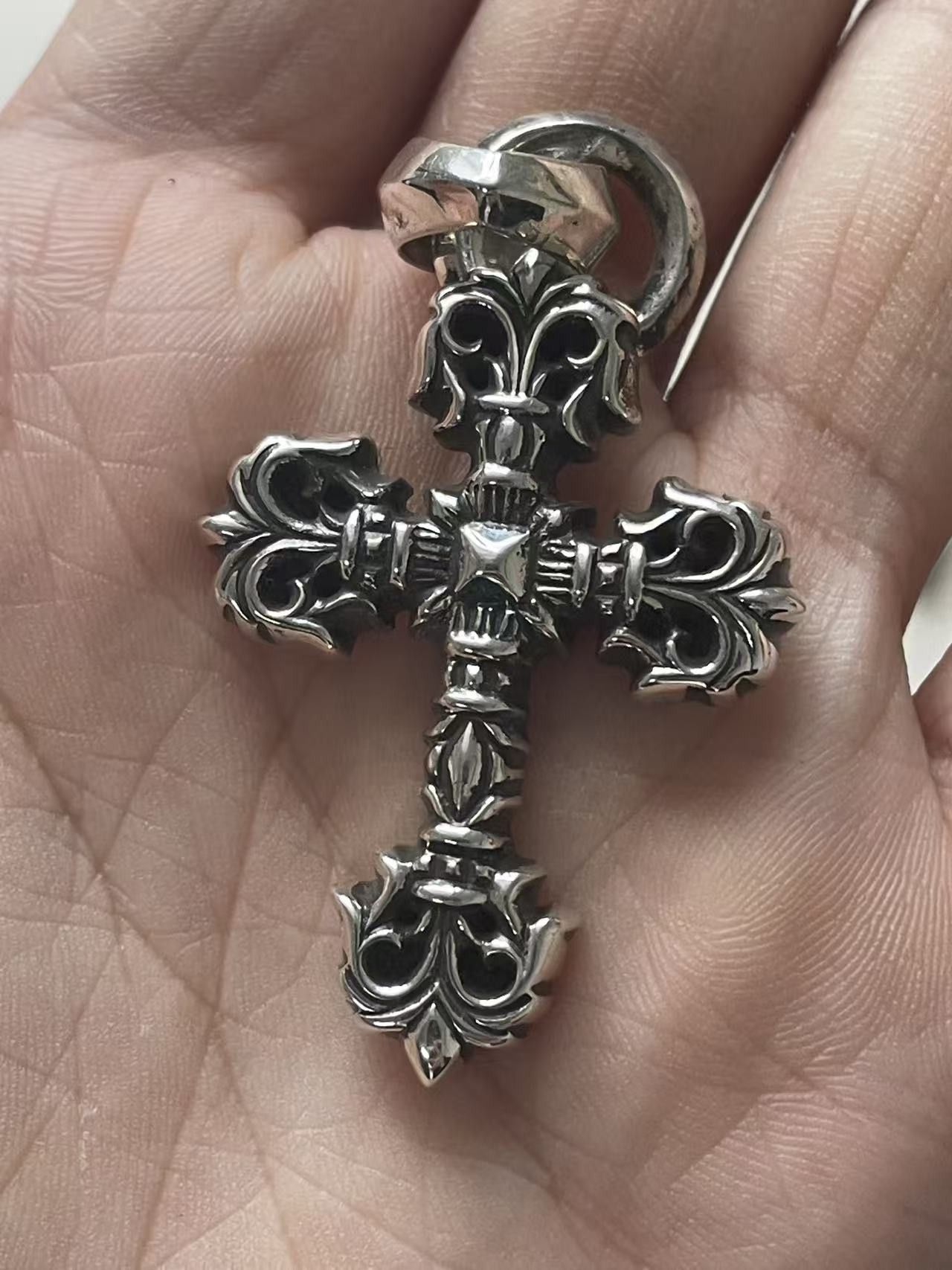 Chrome Hearts Chrome Hearts Silver Filigree Cross Necklace Charm Size ONE SIZE - 5 Thumbnail