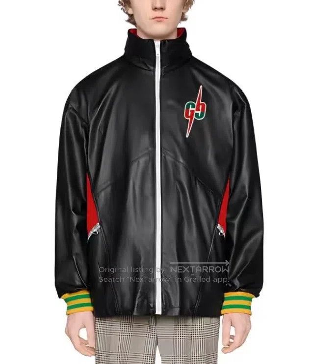 Gucci Gucci Double G stitched leather jacket Size US S / EU 44-46 / 1 - 9 Thumbnail
