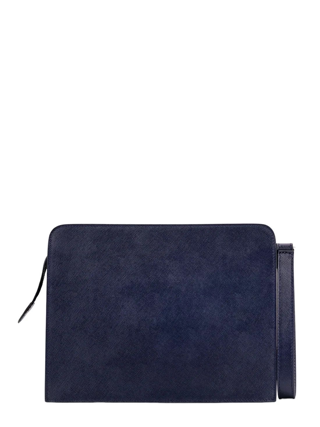 Kiton KITON Blue Leather Clutch New & Authentic Size ONE SIZE - 2 Thumbnail