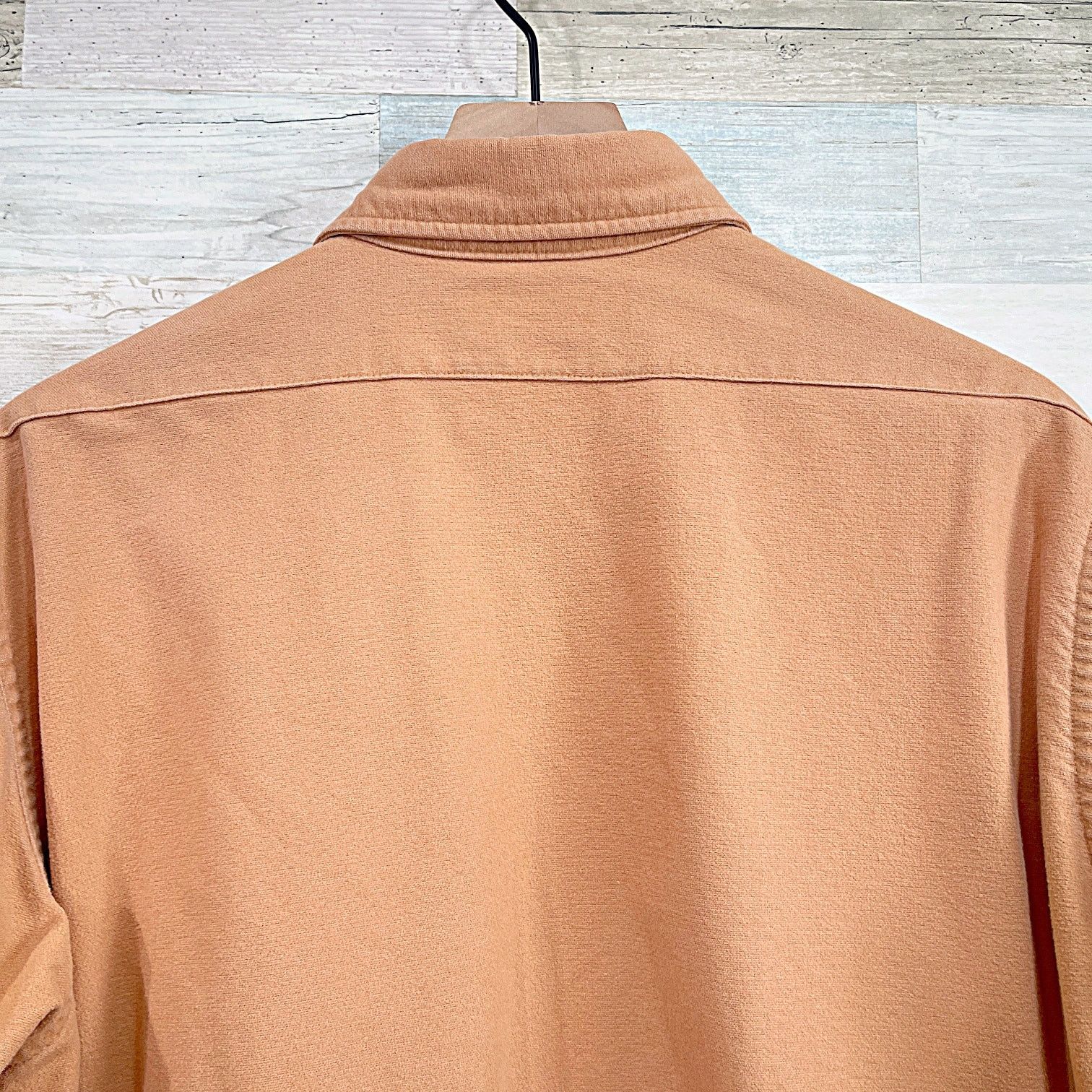 L.L. Bean LL Bean Chamois Shirt Orange Vintage 90s Mens Large Tall 16 Size US L / EU 52-54 / 3 - 4 Thumbnail