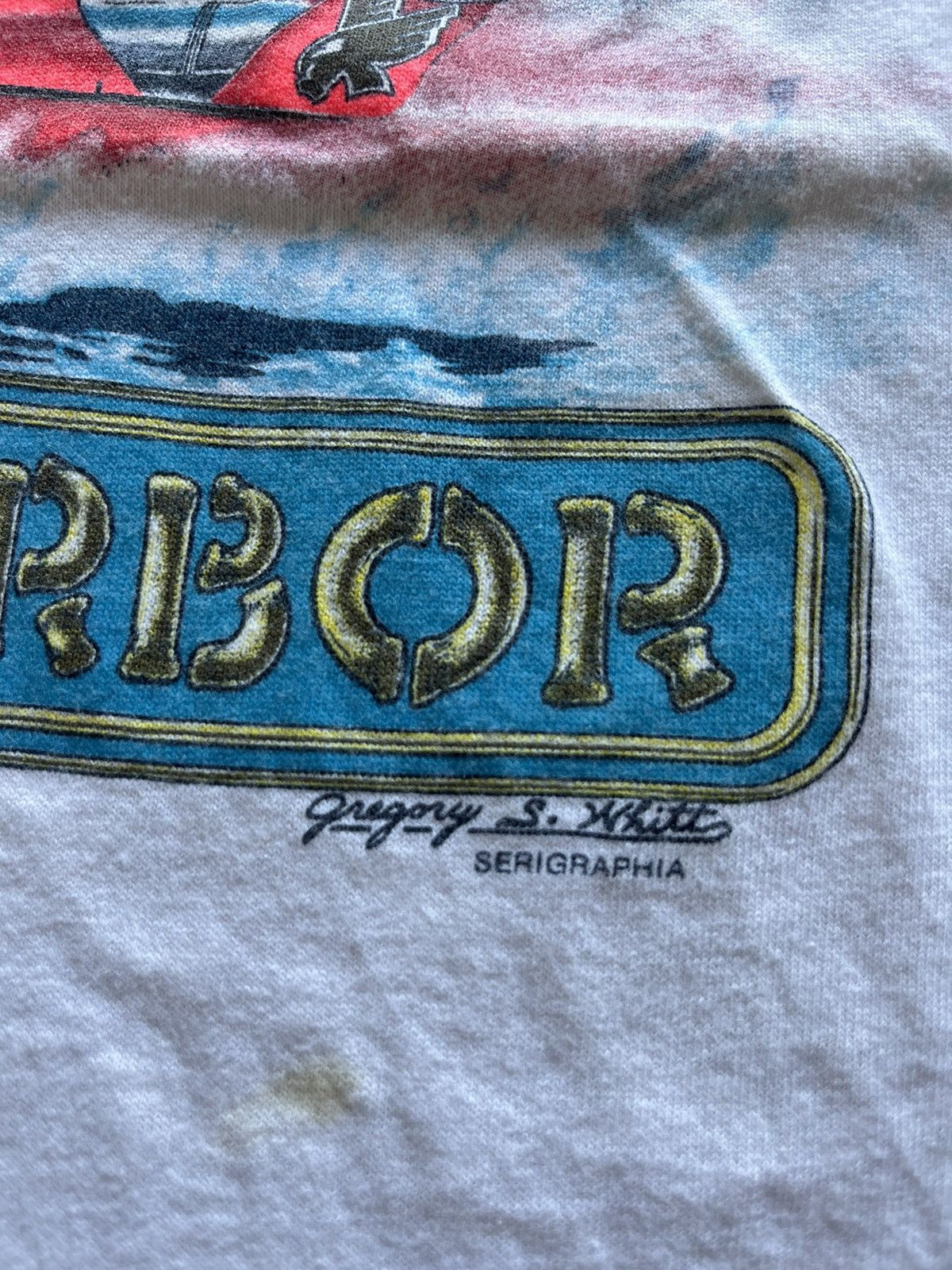Vintage Vintage Winston Eagle at Pearl Harbor 1990’s sports Tshirt Size US S / EU 44-46 / 1 - 6 Thumbnail