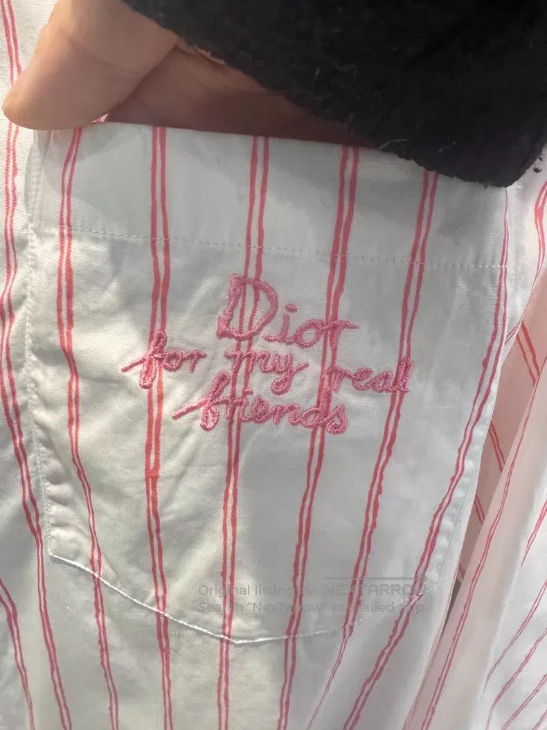 Dior Dior Size 39 New spring and summer 25 striped embroidered l Size US XXS / EU 40 - 2 Thumbnail