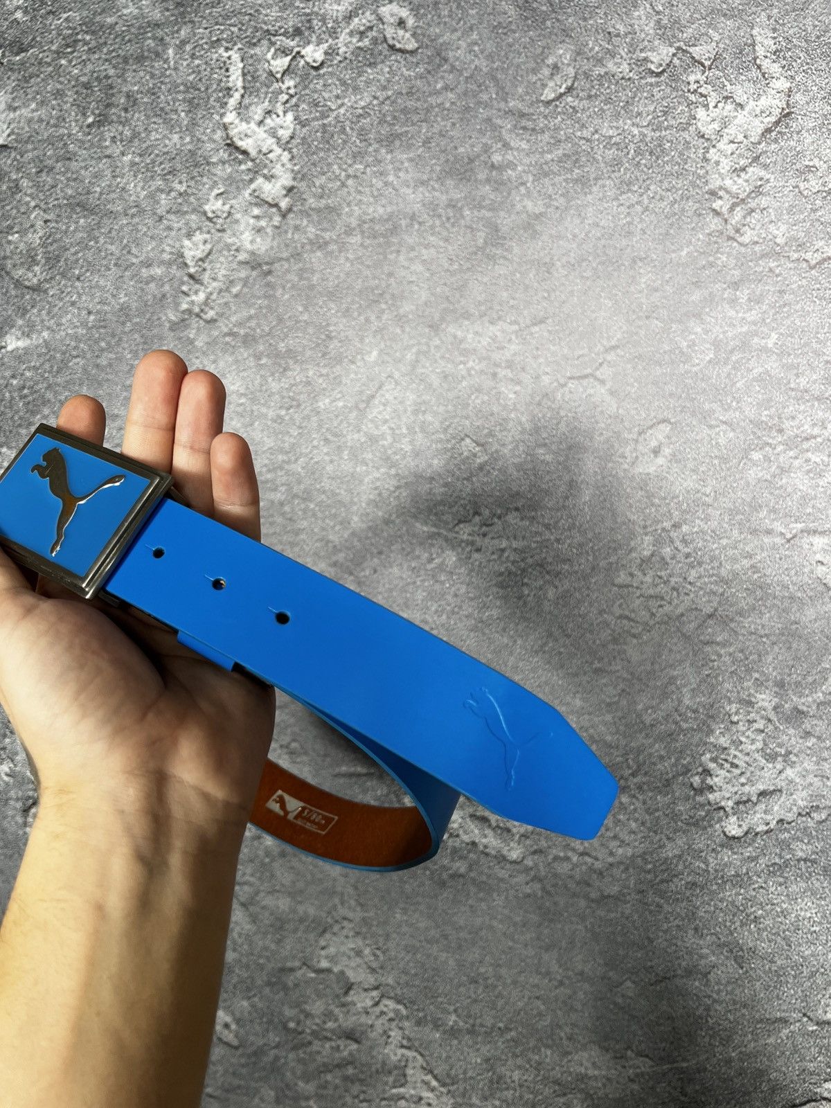 Puma Vintage Y2k Puma Leather Belt With Metal Buckle Size ONE SIZE - 4 Thumbnail