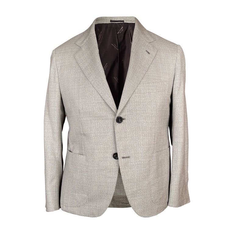 Kiton KITON JACKET BLAZER CASHMERE/SILK GREY SUMMER SHORT JACKET Size 36S - 1 Thumbnail