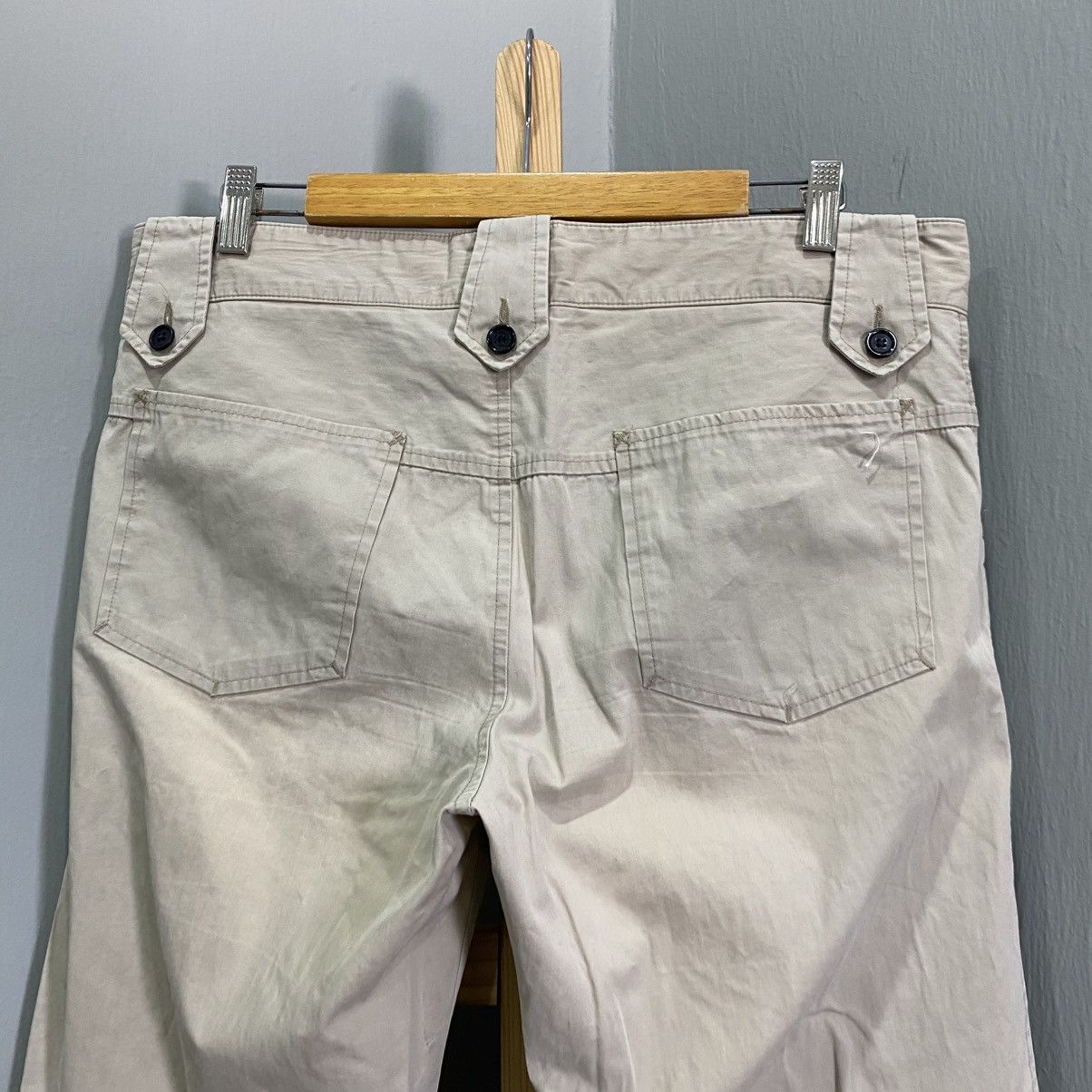Dolce & Gabbana Vintage Dolce & Gabbana Khaki Cargo Chino Pants - Cream Size US 34 / EU 50 - 14 Thumbnail