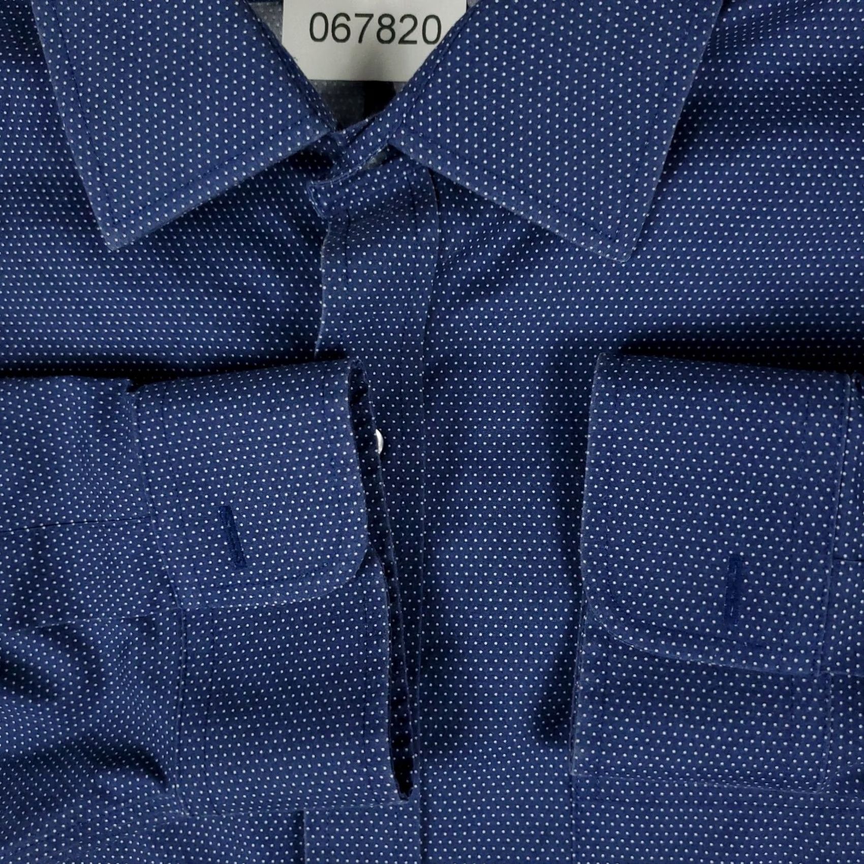 Brooks Brothers Brooks Brothers Shirt Mens 17 Blue Micro Dot Regent Dress Button Up Long Sleeve REGULAR Adult Medium Blue Spotted 100% Cotton Button-Down Cuff Mens Size 46R - 3 Thumbnail